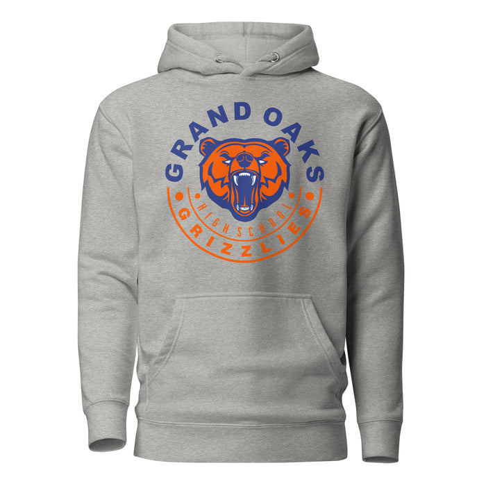 Grand Oaks High School Grizzlies Carbon Grey Premium Hoodie 19