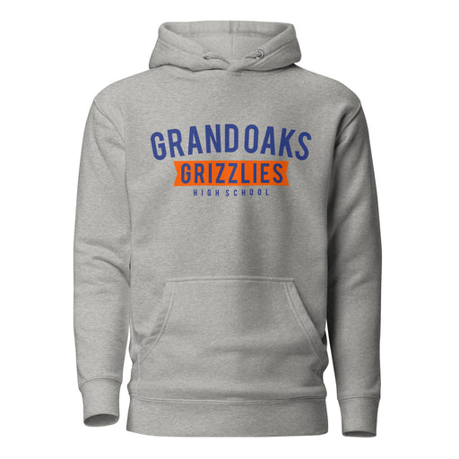 Grand Oaks High School Grizzlies Carbon Grey Premium Hoodie 21