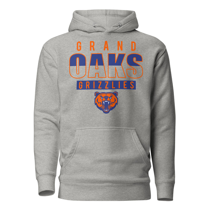 Grand Oaks High School Grizzlies Carbon Grey Premium Hoodie 23