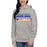 Woman wearing a Grand Oaks High School Grizzlies Carbon Grey Premium Hoodie 31