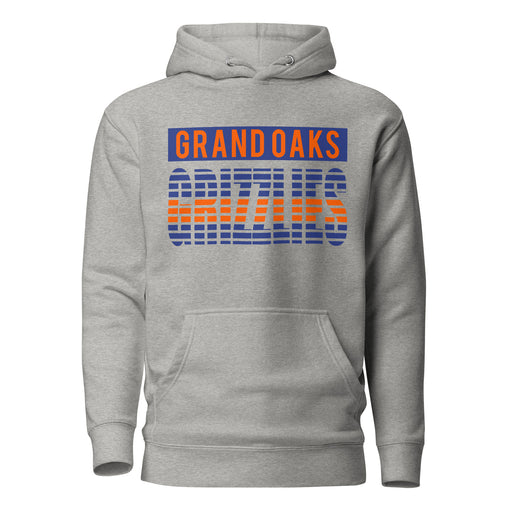 Grand Oaks High School Grizzlies Carbon Grey Premium Hoodie 35