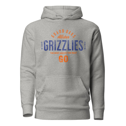 Grand Oaks High School Grizzlies Carbon Grey Premium Hoodie 40