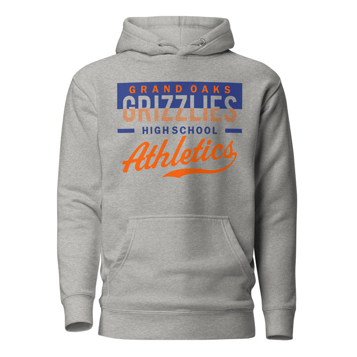 Grand Oaks High School Grizzlies Carbon Grey Premium Hoodie 48