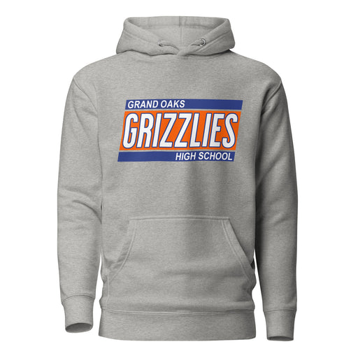 Grand Oaks High School Grizzlies Carbon Grey Premium Hoodie 72