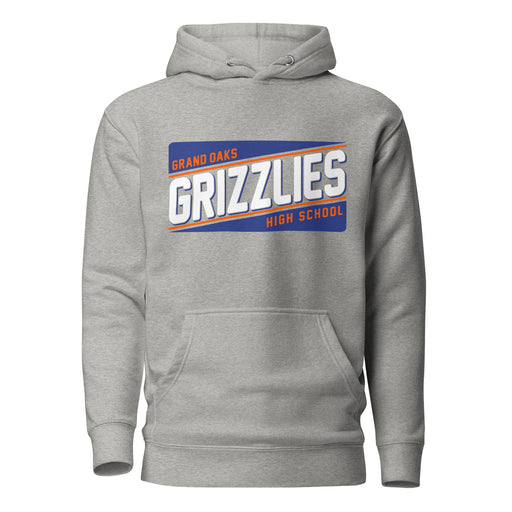 Grand Oaks High School Grizzlies Carbon Grey Premium Hoodie 84