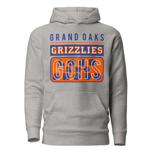 Grand Oaks High School Grizzlies Carbon Grey Premium Hoodie 86