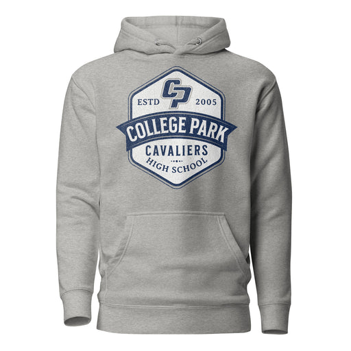 College Park High School Cavaliers Premium Carbon Grey Hoodie 216