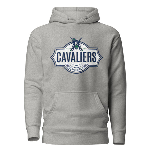 College Park High School Cavaliers Premium Carbon Grey Hoodie 224