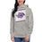 Woman wearing a Klein Cain High School Hurricanes Premium Carbon Grey Hoodie 231