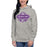 Woman wearing a Klein Cain High School Hurricanes Premium Carbon Grey Hoodie 205