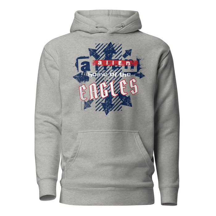 Allen High School Eagles Premium Carbon Grey Hoodie 213