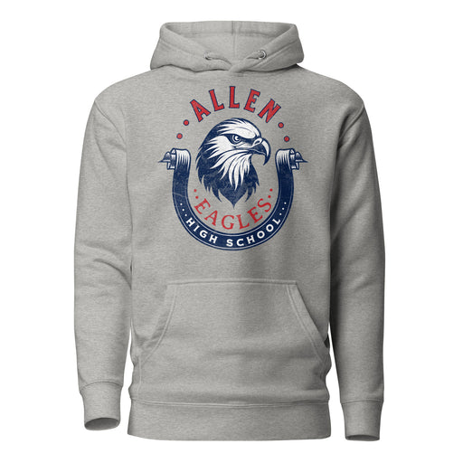 Allen High School Eagles Premium Carbon Grey Hoodie 216