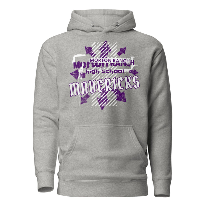 Morton Ranch High School Mavericks Premium Carbon Grey Hoodie 215