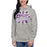 Woman wearing a Morton Ranch High School Mavericks Premium Carbon Grey Hoodie 215