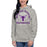 Woman wearing a Morton Ranch High School Mavericks Premium Carbon Grey Hoodie 217