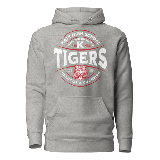 Katy High School Tigers Carbon Grey Premium Unisex Hoodie 202