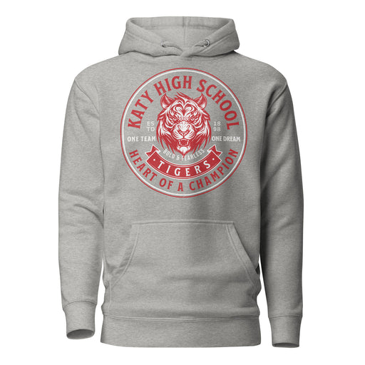 Katy High School Tigers Carbon Grey Premium Unisex Hoodie 214