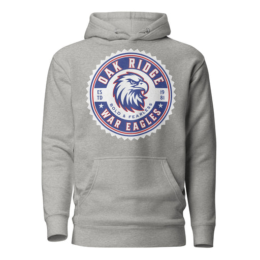 Oak Ridge High School War Eagles Carbon Grey Premium Unisex Hoodie 203