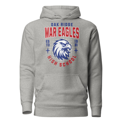 Oak Ridge High School War Eagles Carbon Grey Premium Unisex Hoodie 204