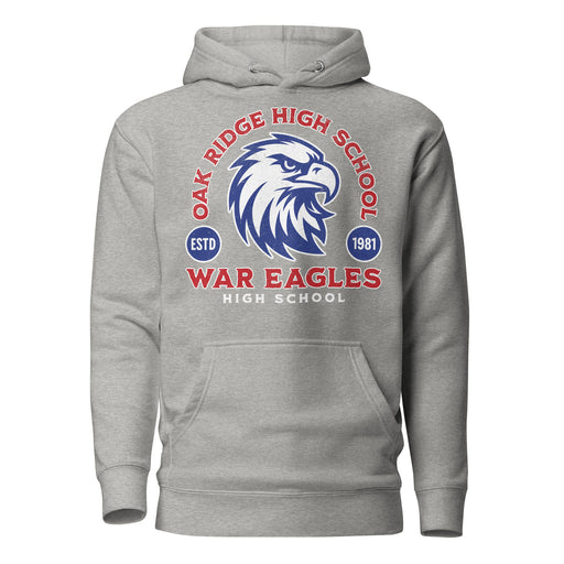 Oak Ridge High School War Eagles Carbon Grey Premium Unisex Hoodie 208