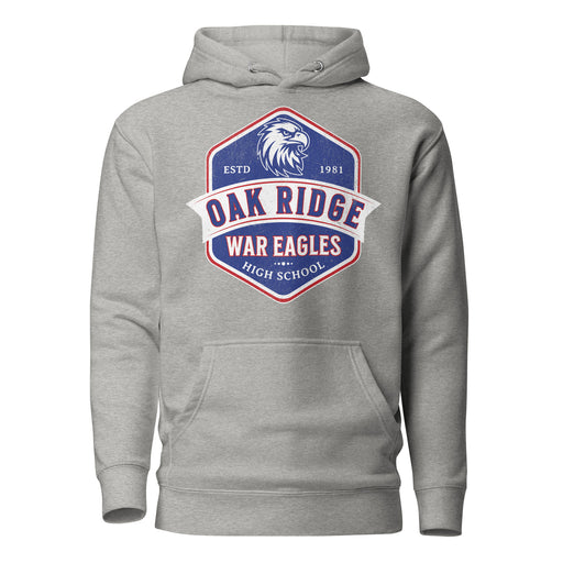 Oak Ridge High School War Eagles Carbon Grey Premium Unisex Hoodie 209