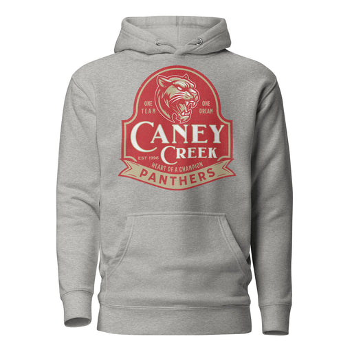 Caney Creek High School Panthers Carbon Grey Premium Unisex Hoodie 219