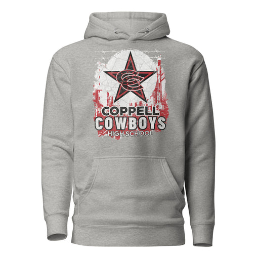 Coppell High School Cowboys Carbon Grey Premium Unisex Hoodie 202