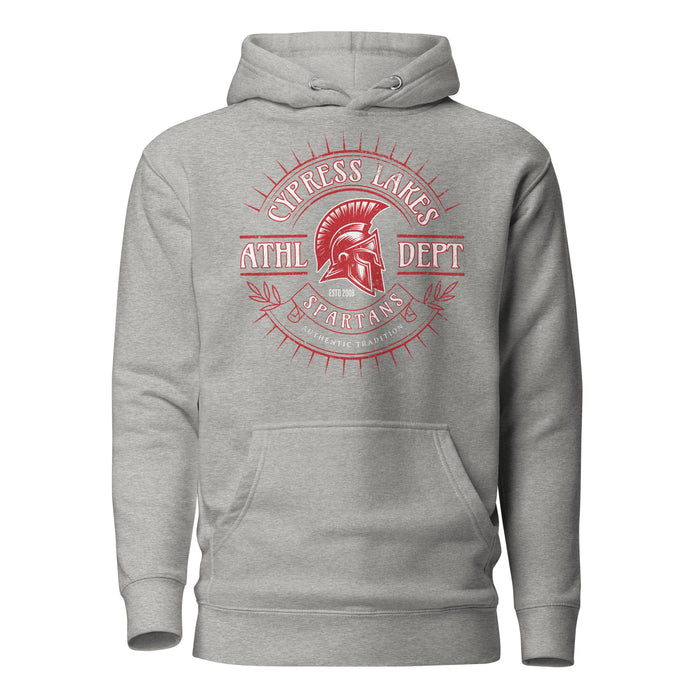 Cypress Lakes High School Spartans Carbon Grey Premium Unisex Hoodies 201