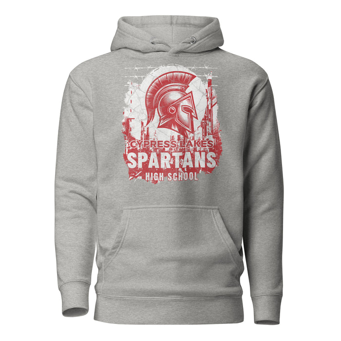 Cypress Lakes High School Spartans Carbon Grey Premium Unisex Hoodies 202