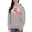 Woman wearing Cypress Lakes High School Spartans Carbon Grey Premium Unisex Hoodies 202