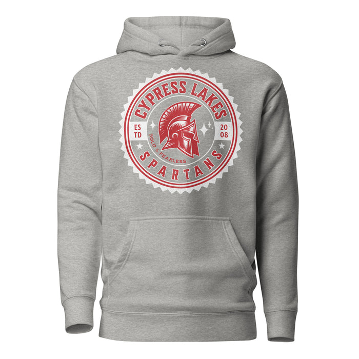 Cypress Lakes High School Spartans Carbon Grey Premium Unisex Hoodies 203