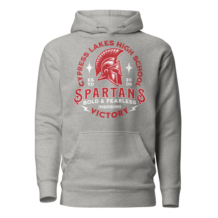 Cypress Lakes High School Spartans Carbon Grey Premium Unisex Hoodies 206