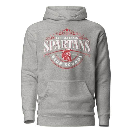 Cypress Lakes High School Spartans Carbon Grey Premium Unisex Hoodies 211