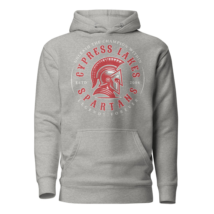 Cypress Lakes High School Spartans Carbon Grey Premium Unisex Hoodies 214