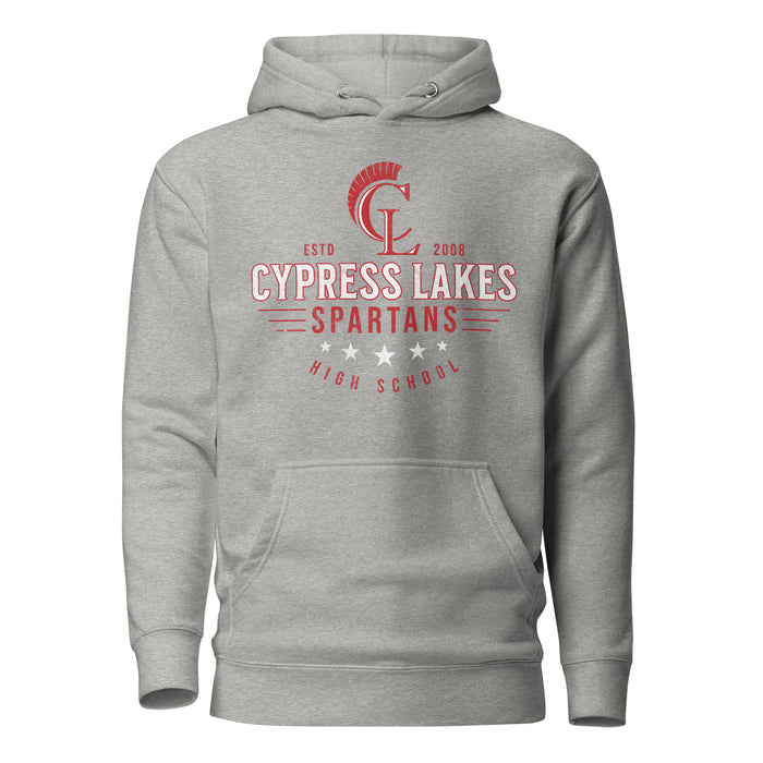 Cypress Lakes High School Spartans Carbon Grey Premium Unisex Hoodies 217