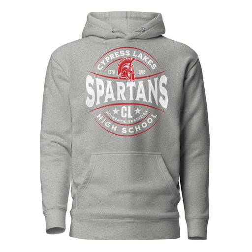 Cypress Lakes High School Spartans Carbon Grey Premium Unisex Hoodies 218