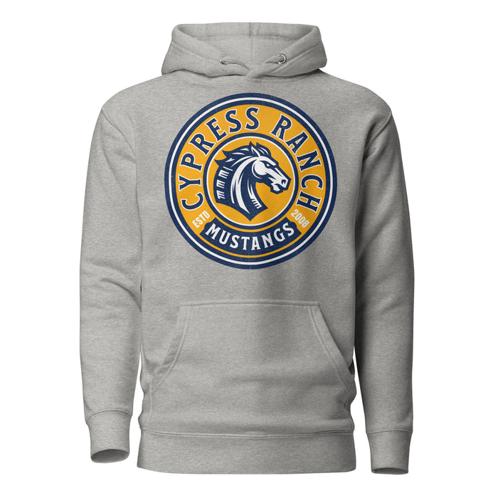 Cypress Ranch High School Mustangs Carbon Grey Premium Unisex Hoodie 202