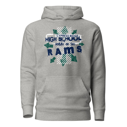 Cypress Ridge High School Rams Carbon Grey Premium Unisex Hoodie 210