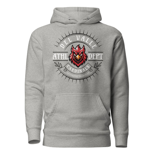 Del Valle High School Cardinals Carbon Grey Premium Unisex Hoodie 201