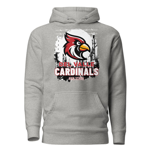 Del Valle High School Cardinals Carbon Grey Premium Unisex Hoodie 202