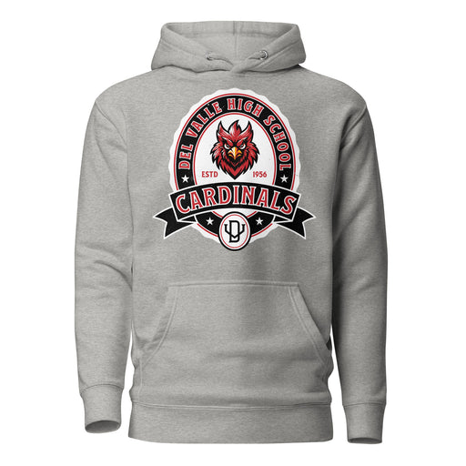 Del Valle High School Cardinals Carbon Grey Premium Unisex Hoodie 212