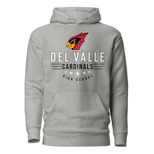 Del Valle High School Cardinals Carbon Grey Premium Unisex Hoodie 217