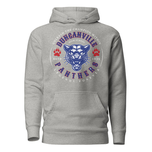 Duncanville High School Panthers Carbon Grey Premium Hoodie 214