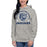 Woman wearing Flower Mound High School Jaguars Carbon Grey Premium Hoodie 208