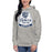 Woman wearing Flower Mound High School Jaguars Carbon Grey Premium Hoodie 219