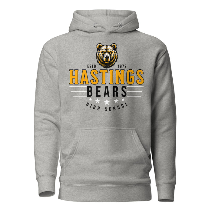 Hastings High School Bears Carbon Grey Premium Unisex Hoodie 217