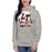 Woman wearing Lake Travis High School Cavaliers Carbon Grey Premium Unisex Hoodie 202