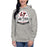 Woman wearing Lake Travis High School Cavaliers Carbon Grey Premium Unisex Hoodie 219