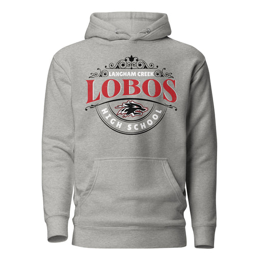 Langham Creek High School Lobos Carbon Grey Premium Unisex Hoodie 211