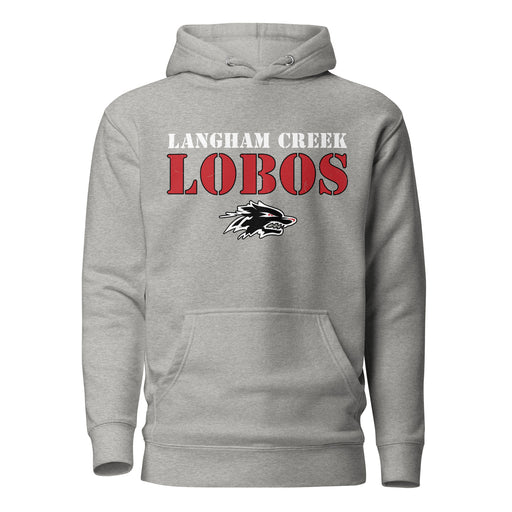 Langham Creek High School Lobos Carbon Grey Premium Unisex Hoodie 222